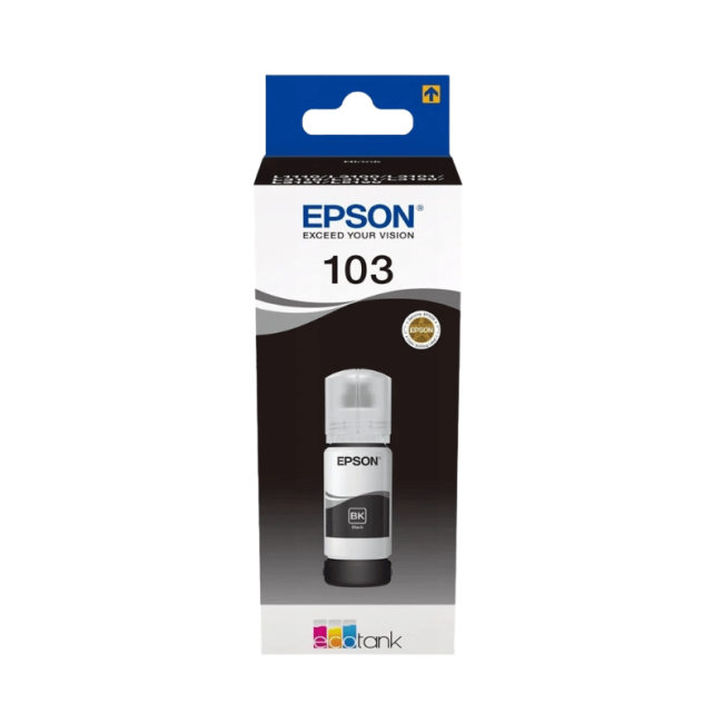Tusz EPSON 103 BLACK do drukarek L3150/ L3151/ L3156/ L3250/ L3251